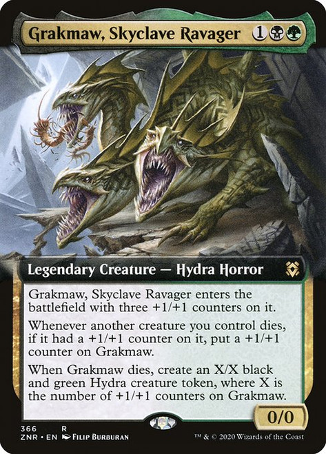 Grakmaw, Skyclave Ravager (ZNR) (Extended Art) (#366)