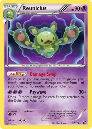 Reuniclus (PTCG-BLW2) (Holofoil) (#57/114)