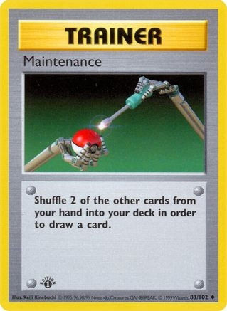 Maintenance (PTCG-BSS) (1st Edition) (#083/102)