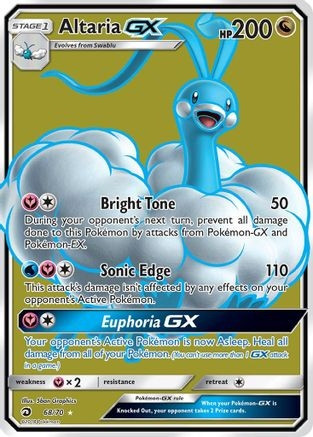 Altaria GX (Full Art) (PTCG-DRM) (Holofoil) (#68/70)