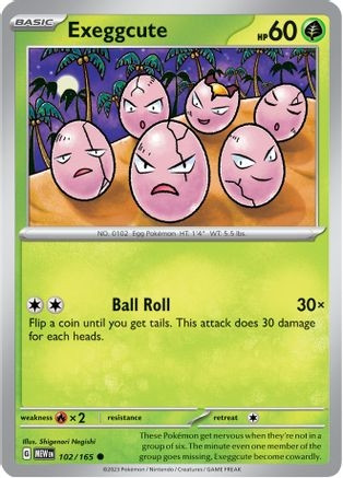 Exeggcute (PTCG-MEW) (Reverse Holofoil) (#102/165)