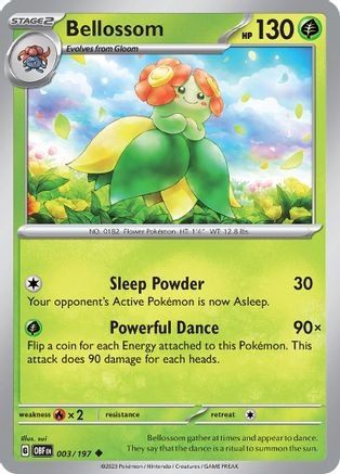 Bellossom (PTCG-OBF) (Reverse Holofoil) (#003/197)