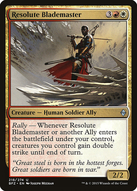 Resolute Blademaster (BFZ) (Foil) (#218)