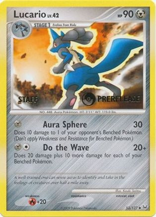 Lucario - 53/127 (Prerelease) [Staff] (PTCG-PR21) (#53/127)