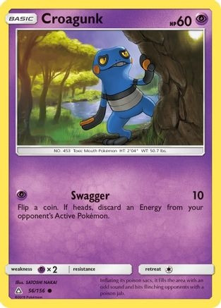 Croagunk (PTCG-SM05) (Reverse Holofoil) (#56/156)