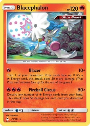 Blacephalon (PTCG-SM10) (Reverse Holofoil) (#32/214)