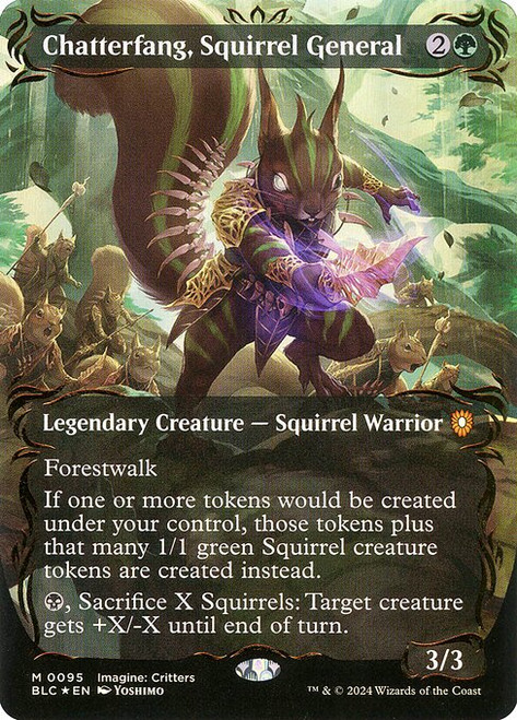 Chatterfang, Squirrel General (BLC) (Foil) (Borderless) (#95)