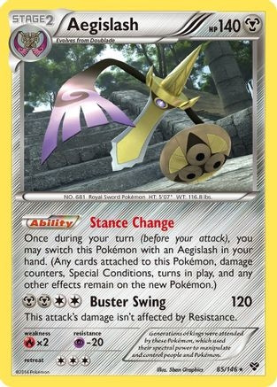 Aegislash (85) (PTCG-XY) (Reverse Holofoil) (#85/146)