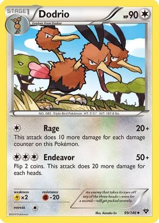 Dodrio (PTCG-XY) (Reverse Holofoil) (#99/146)