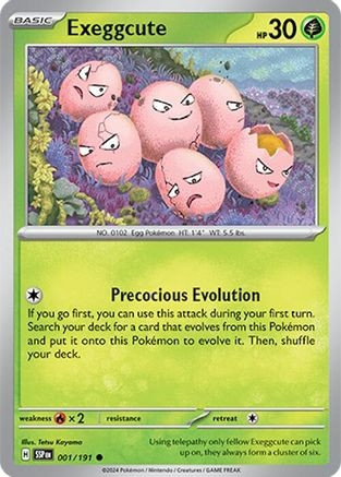 Exeggcute - 001/191 (SV08) (Reverse Holofoil) (#001/191)