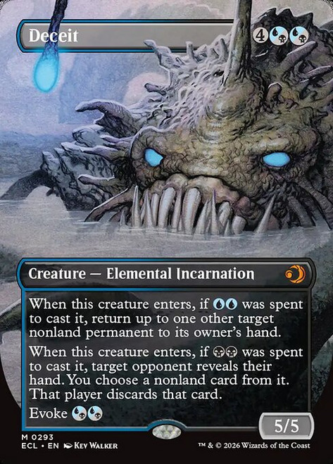 Deceit (ECL) (Foil) (Borderless) (#293)