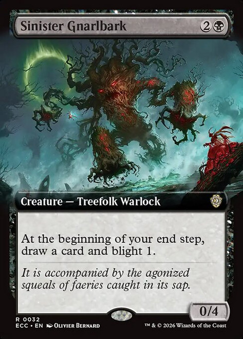 Sinister Gnarlbark (ECC) (Extended Art) (#32)