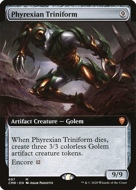 Phyrexian Triniform (CMR) (Foil) (Extended Art) (#697)