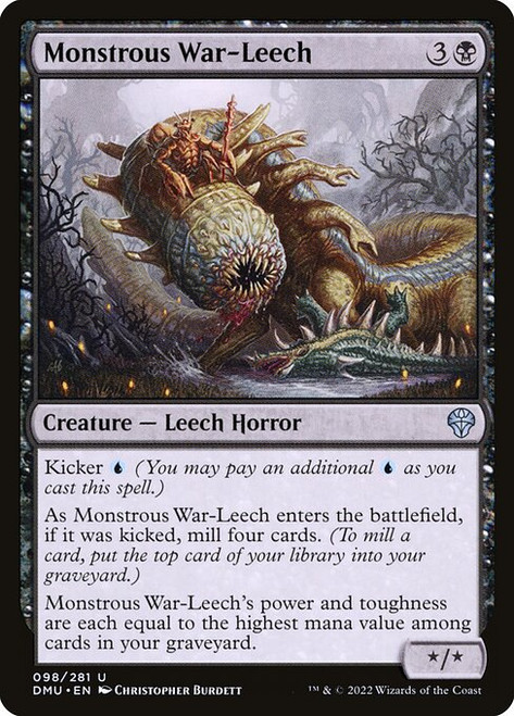 Monstrous War-Leech (DMU) (Foil) (#98)