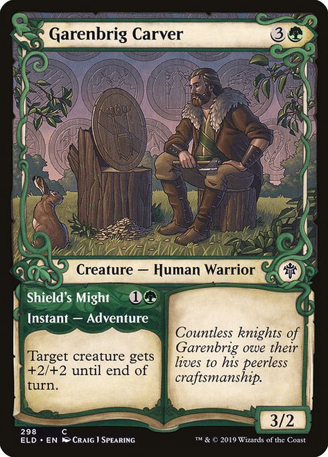 Garenbrig Carver // Shield's Might (ELD) (Showcase) (#298)