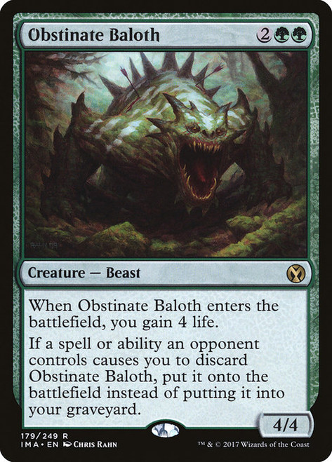 Obstinate Baloth (IMA) (Foil) (#179)