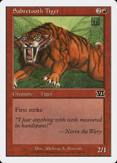 Sabretooth Tiger (6ED) (#203)