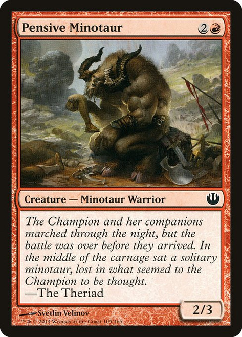 Pensive Minotaur (JOU) (Foil) (#105)