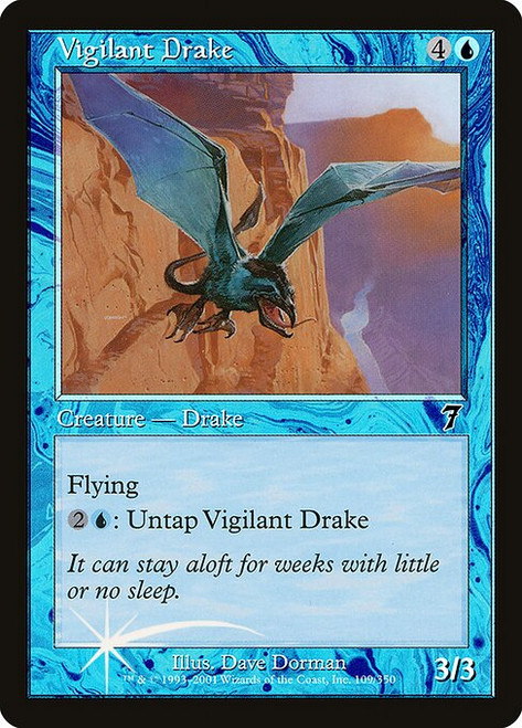 Vigilant Drake (7ED) (Foil) (#109★)