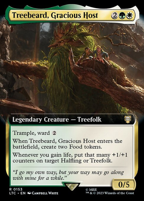 Treebeard, Gracious Host (LTC) (Extended Art) (#153)