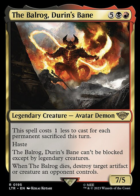 The Balrog, Durin's Bane (LTR) (Foil) (#195)