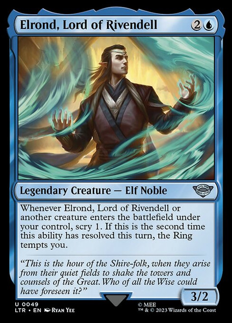 Elrond, Lord of Rivendell (LTR) (Foil) (#49)