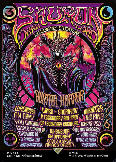 Sauron, the Dark Lord (LTR) (Foil) (Full Art) (#744)