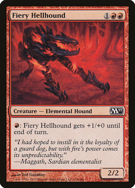 Fiery Hellhound (M11) (Foil) (#136)