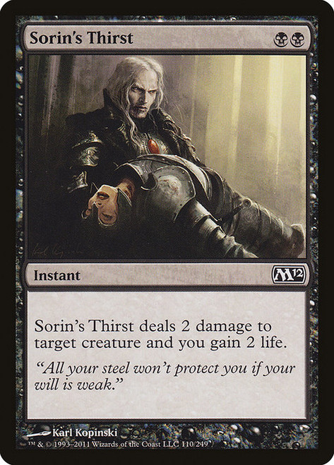 Sorin's Thirst (M12) (Foil) (#110)