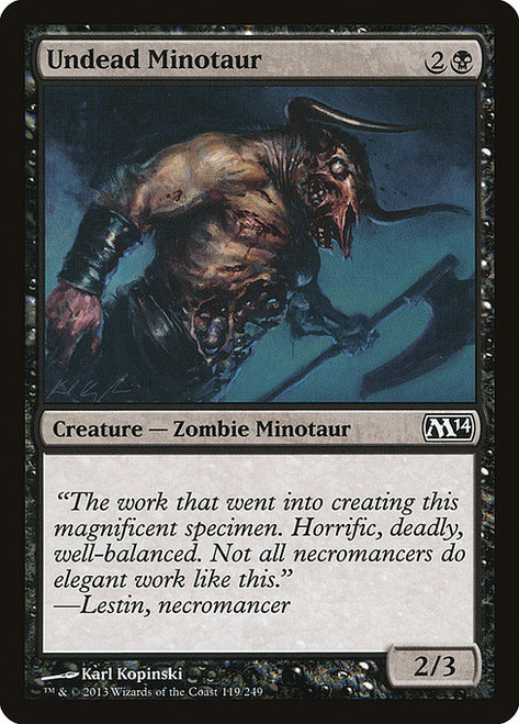 Undead Minotaur (M14) (Foil) (#119)