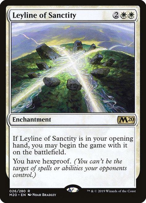 Leyline of Sanctity (M20) (Foil) (#26)