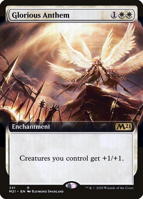 Glorious Anthem (M21) (Foil) (Extended Art) (#341)