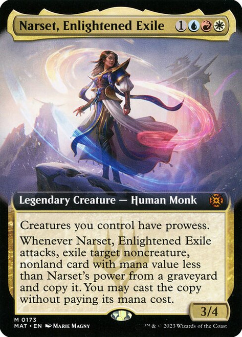 Narset, Enlightened Exile (MAT) (Extended Art) (#173)