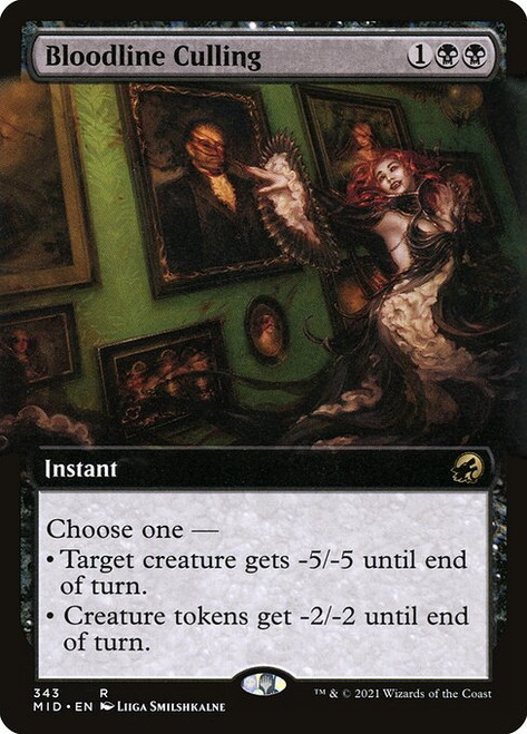 Bloodline Culling (MID) (Foil) (Extended Art) (#343)