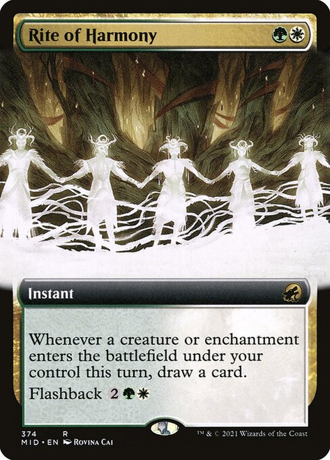 Rite of Harmony (MID) (Foil) (Extended Art) (#374)