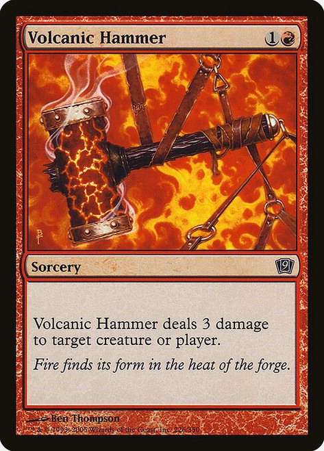 Volcanic Hammer (9ED) (Foil) (#226★)