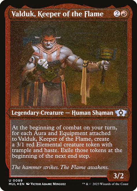 Valduk, Keeper of the Flame (MUL) (FoilEtched) (#89)