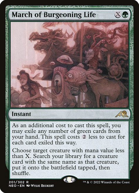 March of Burgeoning Life (NEO) (Foil) (#201)