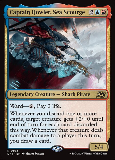 Captain Howler, Sea Scourge (PDFT) (Foil) (#194p)