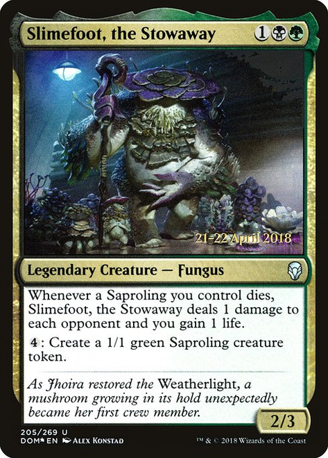 Slimefoot, the Stowaway (PDOM) (Foil) (#205s)
