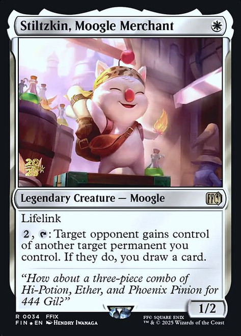 Stiltzkin, Moogle Merchant (PFIN) (Foil) (#34s)