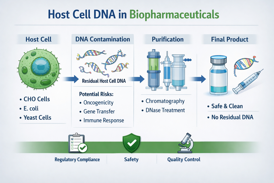 Host Cell DNA: A Comprehensive Guide to Residual DNA in Biopharmaceuticals