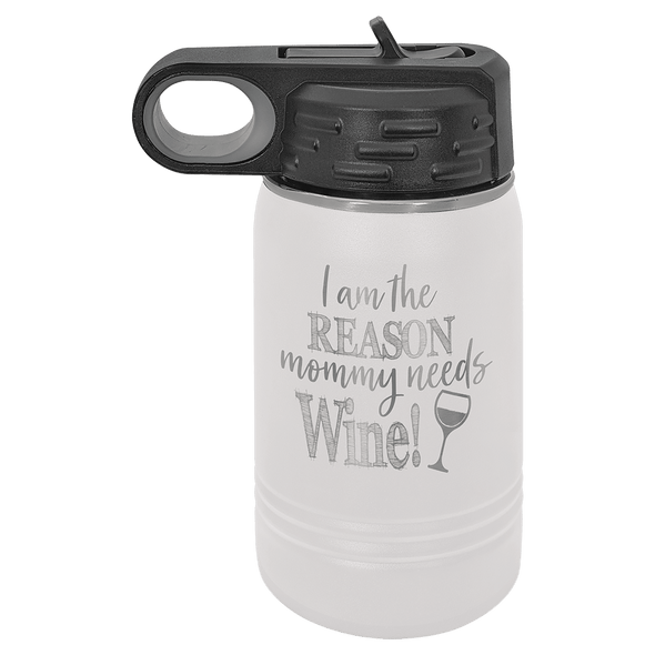 Polar Water Bottle 12oz White