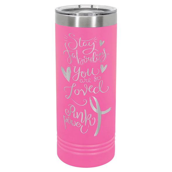 Polar Skinny 22oz Pink