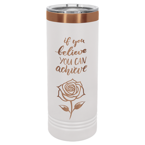 Polar Skinny 22oz White-Rose Gold