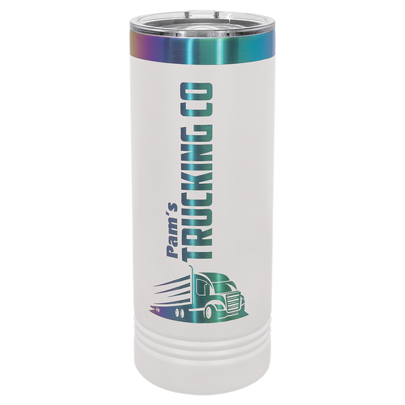 Polar Skinny 22oz White-Prism