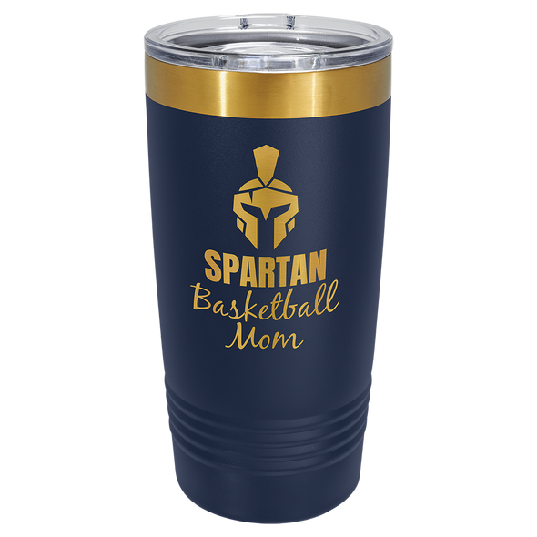 Polar Tumbler 20oz Navy Blue-Gold
