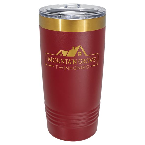 Polar Tumbler 20oz Maroon-Gold