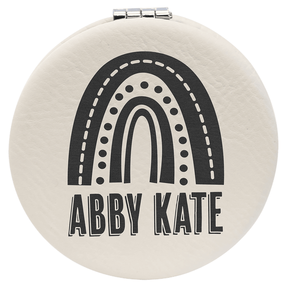 Leatherette Mirror White