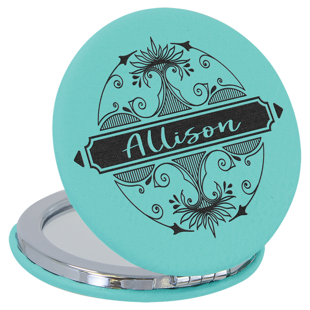 Leatherette Mirror Teal